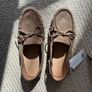 Brown Suede Moccasins